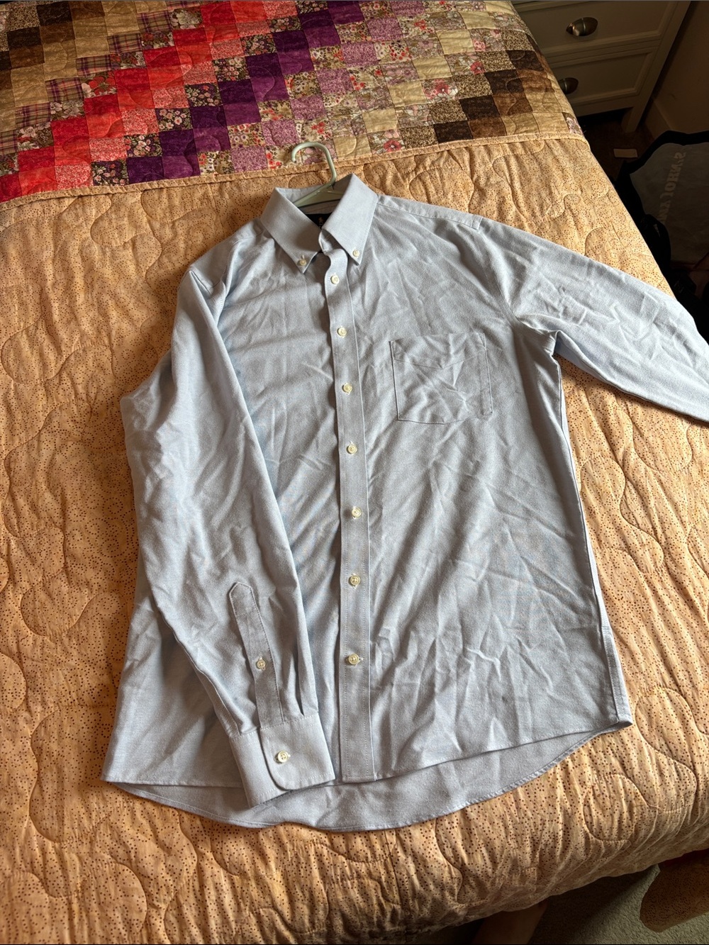 Stafford Pale Blue Button-Down Dress Shirt